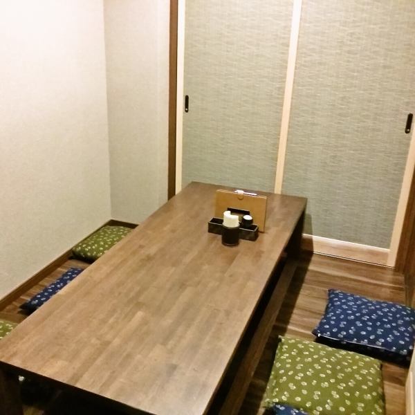 Private room digging seat.Families with dates and children can also relax in a relaxed atmosphere.