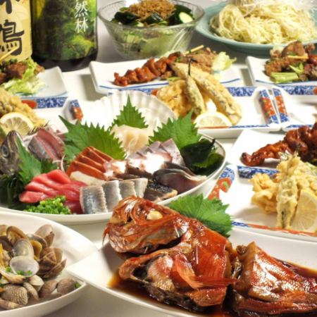 Banquet 5,000 yen course [Bamboo] ☆ All-you-can-drink included for 2.5 hours [You can choose between meat dishes or stewed fish]