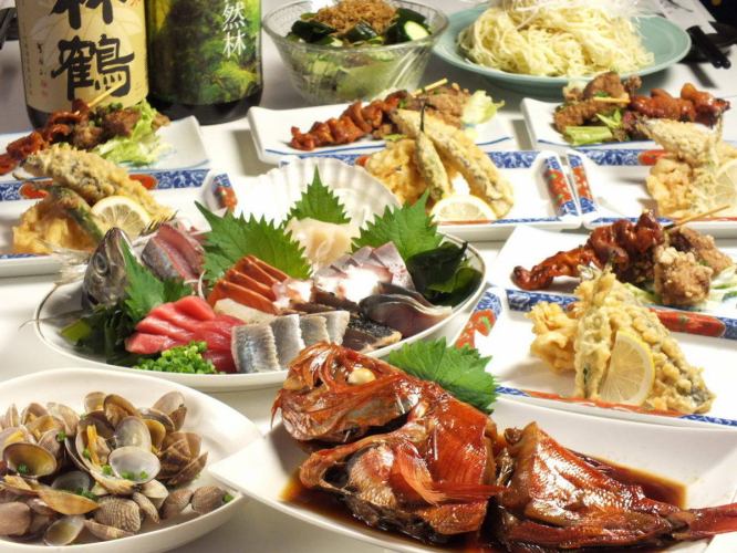 Banquet 5,000 yen course [Bamboo] ☆ All-you-can-drink included for 2.5 hours [You can choose between meat dishes or stewed fish]