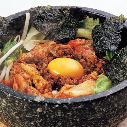 Korean-style stone-grilled fried rice