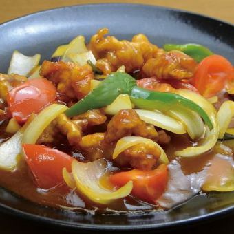 Shanghai-style red sweet and sour pork [OK on the day]