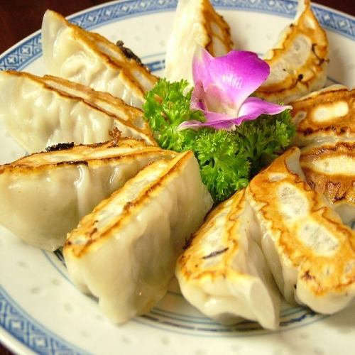Must try! Proud grilled black pork gyoza & delicious gyoza made with local ingredients