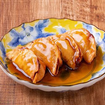 揚げ餃子（甘酢あんかけ）4個