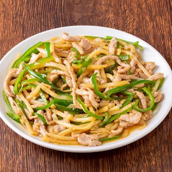 青椒肉絲定食