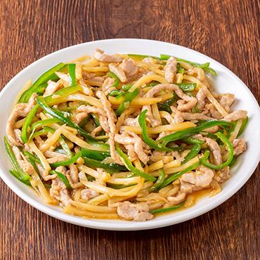 青椒肉絲定食