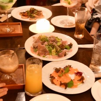 【90分飲み放題付き】新年会や歓送迎会にも！お肉やパスタ！全6品　5500円