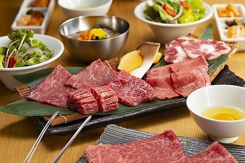 购买整只博多和牛的商店。一家专门提供高品质烤肉和韩国料理的餐厅！