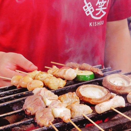 교육이 맛의 관건! 엄선한 수타 꼬치.