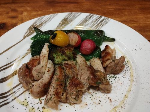 鶏もも肉の香草バター焼き