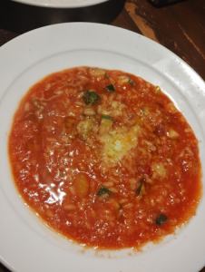 ベーコンと野菜のトマトリゾット