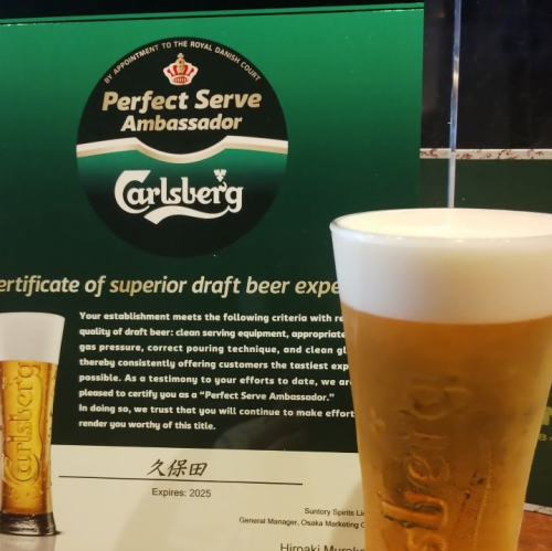 当店一押し！！！泡にこだわる生ビール♪