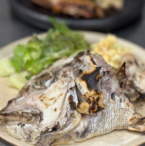 Charcoal grilled kama set meal from Kanezaki fishing port