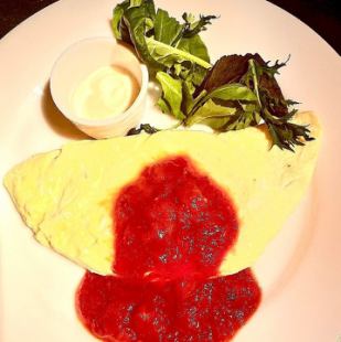 カマンベールチーズ入りオムレツ