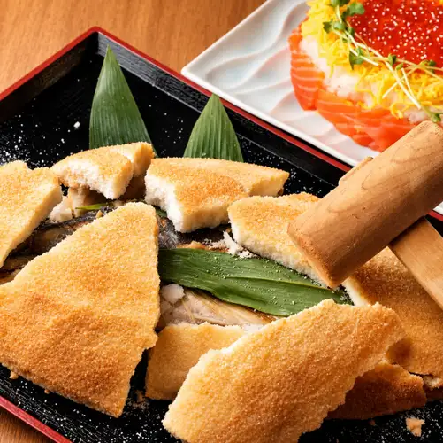 【11.12月】真鯛の姿造り・鯛の塩釜焼き＆トロサーモンレアカツコース/120分飲み放題付/9品