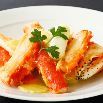 [Cantonese] King crab stir-fried with green onions and ginger