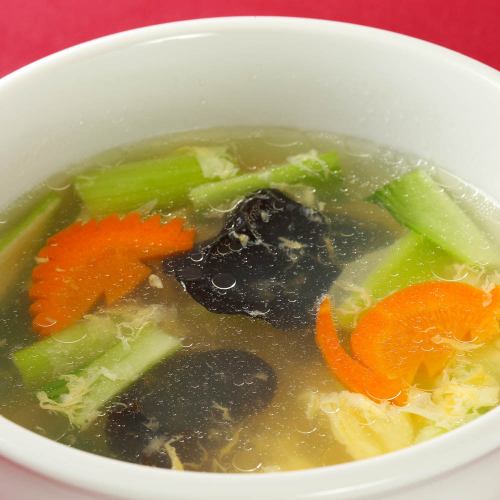 [Cantonese] Mixed vegetable and egg soup for 2