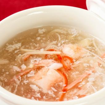[Cantonese] Shark fin soup with crab meat (1 serving)