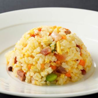 [Cantonese] Fried rice with mixed vegetables