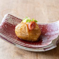 じゃがバター塩辛乗せ