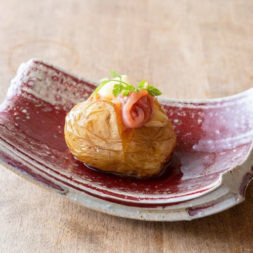 じゃがバター塩辛乗せ