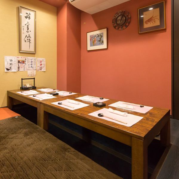 Our restaurant is a space where you can enjoy your time in a calm atmosphere.Table seating can accommodate up to eight people, and the sunken kotatsu-style seating allows you to enjoy a special time.Ideal for adult girls' gatherings and small parties, you can spend a special time enjoying delicious food and drinks.