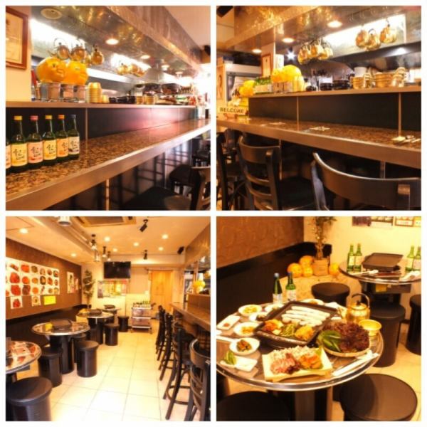 まるで韓国を訪れたかのような、本場の雰囲気が漂う空間には、調理風景を間近で楽しめるカウンター席と、気心知れた仲間とワイワイ盛り上がれるドラム缶テーブル席をご用意しております。韓国・釜山出身の店長夫婦が切り盛りし、韓国語が当たり前の様に飛び交う、本場の臨場感を味わってください◎