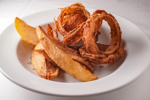 French fries & onion rings