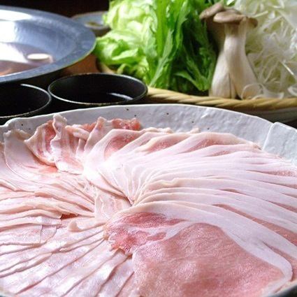 [飲放]付き！香川県産オリーブ豚のそばしゃぶコース　5000円クーポンで90分→120分♪