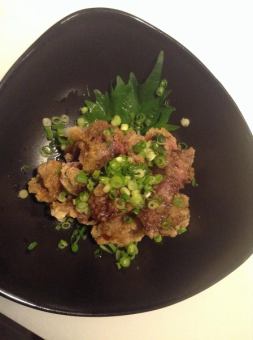 Gizzard with grated radish and ponzu sauce
