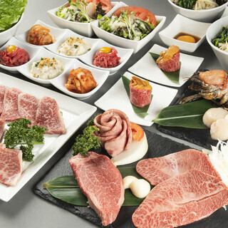 【厳選和牛8000円(税込)コース】特上タン塩や特選フィレなど全14品が楽しめる◎