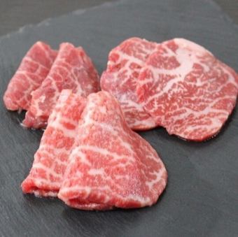 和牛赤身3点盛り