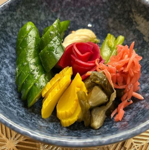 Umame's specialty, pickled vegetables, founded 58 years ago