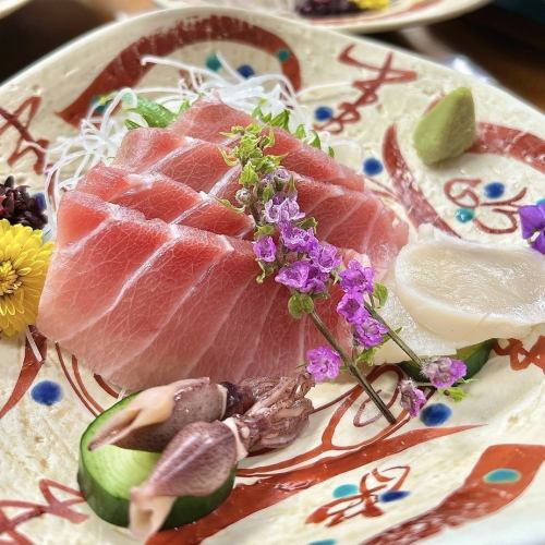 旬の恵み、本日のお造り　