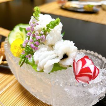 <季節限定>　はも・毛がにコース
