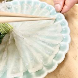 [Top quality] Fugu sashimi