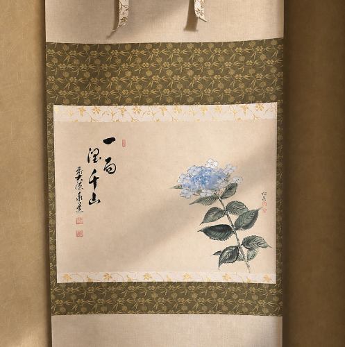 亀戸でのご接待に。季節を映す掛け軸と和空間