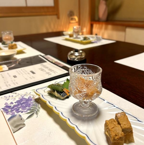 【お祝い・顔合わせ】大将の技が光る全7品。完全個室で彩る人生の節目にハレの日会席
