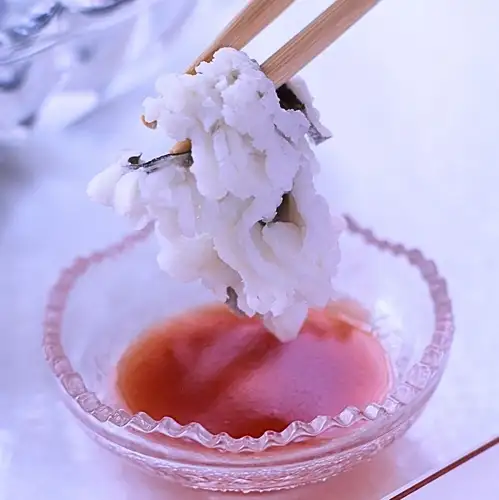 【夏限定】贅を尽くす鱧(はも)会席。 鱧のお刺身と「雲丹(ウニ)いくら手巻き」