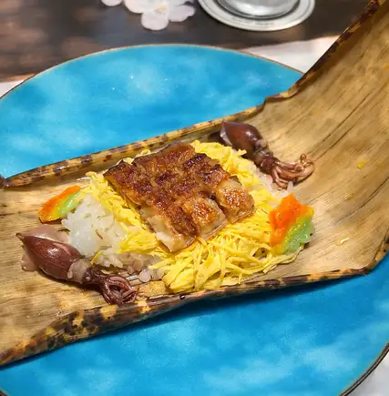 【ご好評につきランチ定番】名物ふぐ唐揚げと鰻の蒸し寿司を愉しむ・量より質の贅沢会席