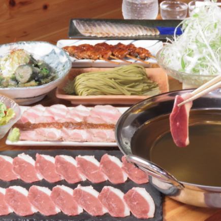 当店人気NO.1!!2時間飲み放題付き「鴨しゃぶ鍋コース」前菜3品5000円