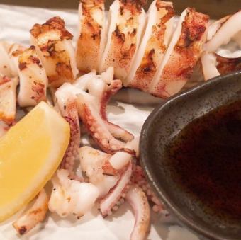 スルメイカの酒焼き