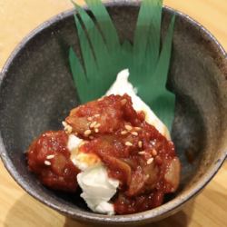 チャンジャクリームチーズ