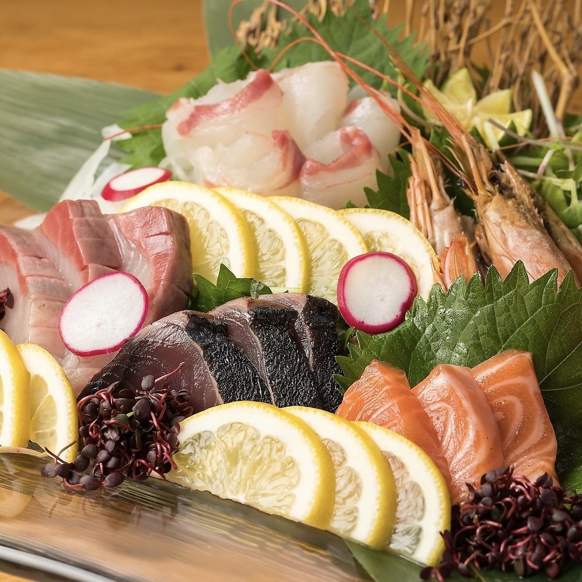 新感覚のリゾート個室はリラックス空間★厳選仕入れ魚に自信有!