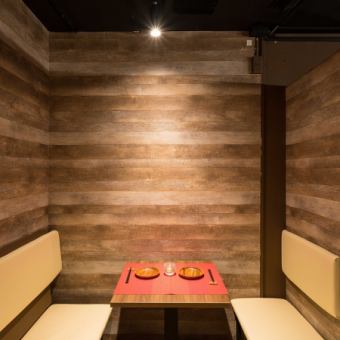 【2名様個室】扉付き完全個室の落ち着いた雰囲気◎