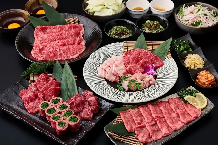 【金山厳選焼肉コース】名物！焼きすきロースやねぎ巻きロースなど当店の自慢を厳選した全14品