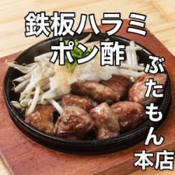 Pork skirt steak with ponzu sauce