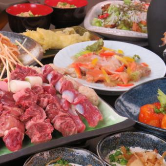 [Sandaime Sumikura Limited Course] 7 types of skewers, fried liver and chives, and 9 other dishes! 2 hours all-you-can-drink included 6,500 yen → 5,500 yen (tax included)