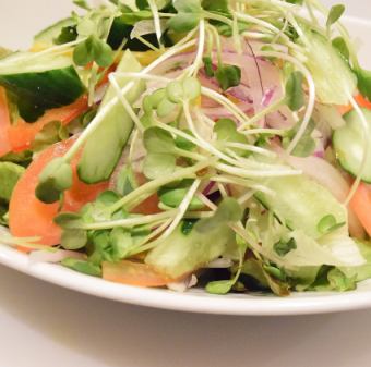 Green salad half