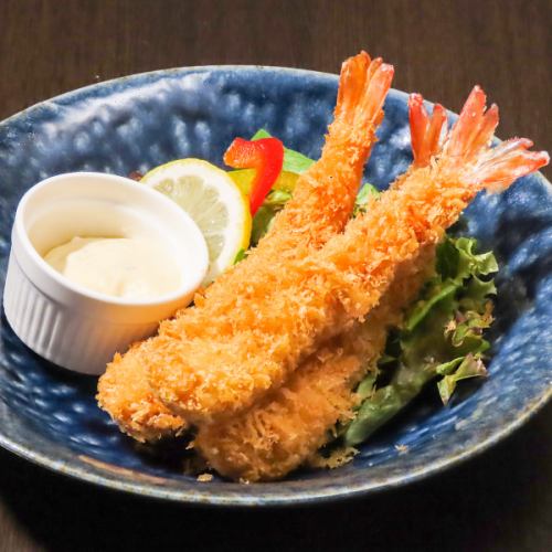 鶏皮せんべい/海老フライ