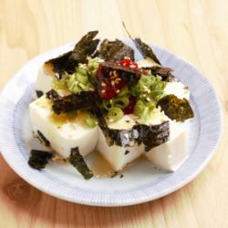 Korean-style salted green onion tofu